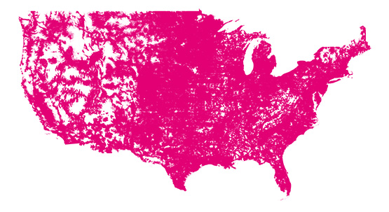 t-Mobile coverage map