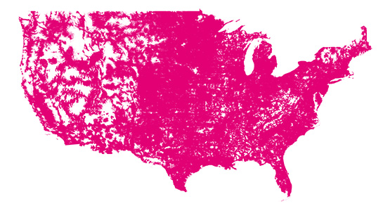 T-Mobile coverage map